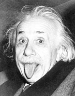 Albert Einstein with toung